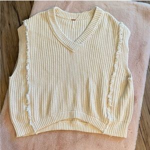 Free People Oversized Clyde Sweater Vest